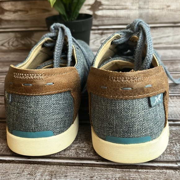 Chaco Light Denim Blue and BrownTrim Women’s Sneakers Size 8 - Picture 5 of 11